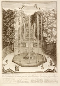 النوافير الثلاثة ، فرساي ، 1714 بواسطة أنطوان هيريسيت