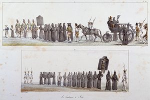 حكم عليه بالإعدام أنطوان جان بابتيست توماس (1791-1834) ، ألوان مائية بواسطة أنطوان جان بابتيست توماس