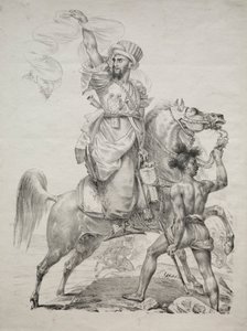 رئيس مملوكي حول إشارات الحصان للحصول على المساعدة ، 1817. بواسطة أنطوان جان جروس