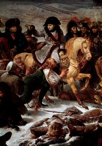حملة بروسيا وبولندا (1806-1807): "" نابليون الأول (1769-1821) في ساحة معركة إيلاو في 9/2/1807 "" التفاصيل. رسم أنطوان جان جروس (1771-1835) 1808 صن. 5،21x7،84 م باريس ، متحف اللوفر بواسطة أنطوان جان جروس