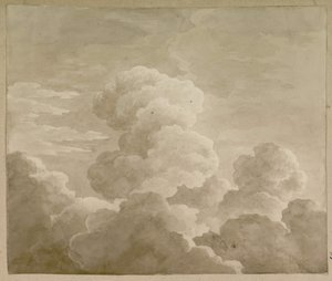 دراسة الغيوم ، 1815. بواسطة أنطوان لوران كاستيلان