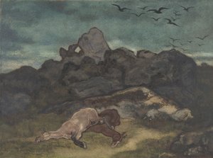 الخيول الميتة ، 1810-1875. بواسطة أنطوان لويس باري