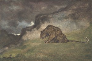 ليوبارد يراقب الثعبان ، 1810-1875. بواسطة أنطوان لويس باري
