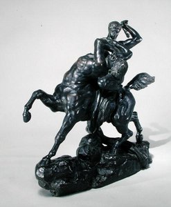 ثيسيوس قتال القنطور بينور (برونزي) (منظر أمامي) بواسطة أنطوان لويس باري