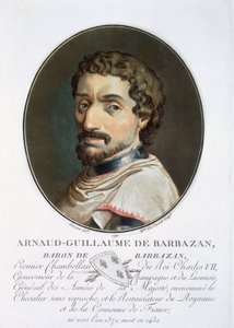 Arnaud-Guillaume ، Baron de Barbazan ، من "صور لعظماء الرجال والنساء اللامعين ومواضيع لا تنسى من فرنسا ، قبر ومطبوع بالألوان" ، نشرها بيير بلين ، 1786-1792 ، باريس (كولو بواسطة أنطوان لويس فرانسوا سيرجنت مارسو