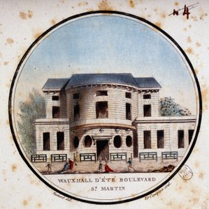 Halle aux calves، Boulevard Saint Martin. في مناظر متقنة للمباني الرئيسية في باريس بواسطة الرقيب بواسطة أنطوان لويس فرانسوا سيرجنت مارسو