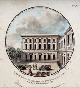 Maison de M. de Colange ، منظر من الحديقة (شارع Ville-l