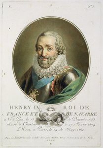 صورة لهنري الرابع ، ملك فرنسا ونافار (1553-1610) منقوشة بواسطة Ride