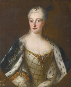 صورة هنرييت ماريا من براندنبورغ شويدت 1702-1782 بواسطة مدرسة انطوان بيسني