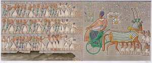النقوش البارزة الملونة المصرية القديمة ، 1822 بواسطة أنطوان فيليبو