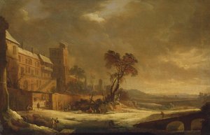 شهر يناير ، تأثير الثلج ، 1699 بواسطة أنطوان بيير الأصغر باتل