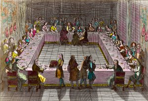 اليانصيب الملكي في القرن الثامن عشر. نقش تروفان أنطوان (1656-1708)