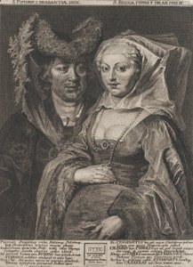 القديس بيبين الأول وابنته القديسة بغا 1732.