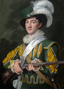 ألويس جيلين (1801-1857) مثل ماكس في أوبرا دير فريشويتز لكارل ماريا فون ويبر (1786-1826) - أنتونين ماتشيك (1775-1844). زيت على قماش بواسطة أنتونين ماتشيك