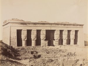 معبد دندرة ، ج. 1870 - 1880. بواسطة أنطونيو بيتو