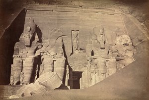 معبد رمسيس الثاني ، أبو سمبل ، ج. 1860s. بواسطة أنطونيو بيتو