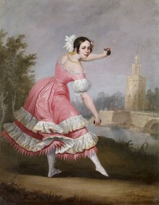 راقصة بوليرو - كابرال بيجارانو ، أنطونيو (1788-1861) - 1842 - زيت على قماش - 53 × 42 - متحف كارمن تيسين ، ملقة