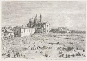 المشاهدات: كنيسة القديسة يوستينا في Prà della Valle ، بادوفا ، 1735-1746. بواسطة قناة جيوفاني أنطونيو (كاناليتو)
