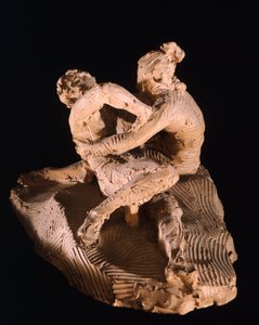كيوبيد وسايكي لأنطونيو كانوفا (1757-1822) ، نموذج من الطين بواسطة انطونيو كانوفا