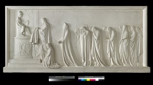تقدم هيكوبا البيبلوم إلى بالاس أثينا ، 1790-92 (جص) بواسطة انطونيو كانوفا