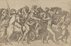 الجيش الروماني في مارس - قافلة القوات ، 1540-45. بواسطة أنطونيو فانتوزي
