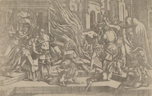 حرق جثة ، 1540-45. بواسطة أنطونيو فانتوزي