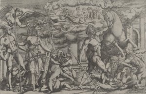 مسابقة بين نبتون وأثينا ، 1540-45.
