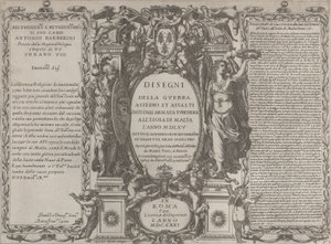 واجهة لرسومات الحرب والحصار والاعتداء على الجيش التركي على الجزيرة ... ، 1631. بواسطة أنطونيو فرانشيسكو لوسيني