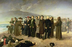 إعدام خوسيه ماريا دي توريخوس يوريارتي (1791-1831) ورفاقه في عام 1831 ، 1888 بواسطة أنطونيو جسبرت