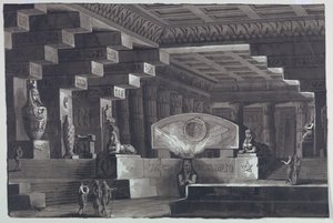 تصميم المرحلة الداخلية للمعبد المصري