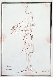 Portrait of Filippo Balatri (1676-1756) italian castrat (castrato) Caricature by Anton Maria Zanetti (1679Ð1767). 18th century Private collection بواسطة أنطونيو ماريا زانيتي