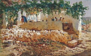 الغسالات - مونوز ديجرين ، أنطونيو (1840-1924) - 1903 - زيت على قماش - 62 × 98 - متحف كارمن تيسين ، ملقة بواسطة أنطونيو مونوز ديجرين