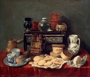 الحياة الساكنة مع صندوق خشب الأبنوس ، 1652.