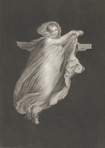 باشانت ترتدي شالًا مقنعًا وتحمل صندوقًا في يدها اليسرى ، وتضع ... ، كاليفورنيا. 1795-كاليفورنيا. 1820. بواسطة أنطونيو ريتشياني