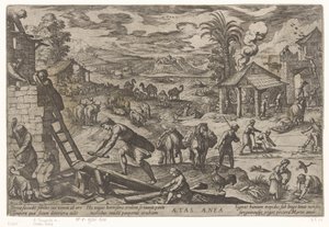العصر البرونزي Aetas aenea (العنوان على الكائن) أربعة عصور من العالم (عنوان المسلسل) بواسطة انطونيو تمبيستا