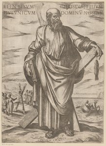 من سانت اندرو وفي يسوع المسيح ، ابنه الوحيد ، ربنا (العنوان على الشيء) المسيح ، ماري إن دي الرسول (عنوان السلسلة) بواسطة نيكولاوس فان ألست