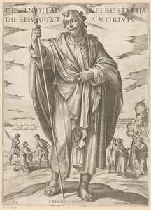 من سانت توماس نزل إلى الجحيم ، وقام من الموت في اليوم الثالث (العنوان على وجوه) المسيح ، ماري إن دي الرسول (عنوان السلسلة) بواسطة انطونيو تمبيستا