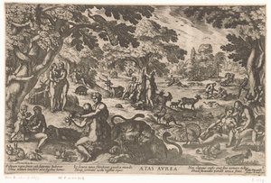 العصر الذهبي Aetas aurea (العنوان على الكائن) أربعة عصور من العالم (عنوان المسلسل) بواسطة نيكولاوس فان ألست
