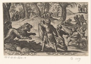 Jacht op leeuwen متنوع Jacht- en strijdscènes (عنوان السلسلة) صيد الوحوش والطيور والأسماك معارك الوحوش: والوحوش المتبادلة (عنوان السلسلة) بواسطة جيوفاني دومينيكو دي روسي