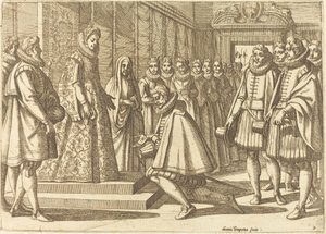 فيليب من إسبانيا قبل مارغريت النمسا بواسطة Antonio Tempesta