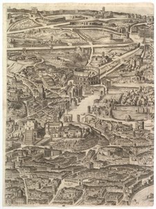 مخطط مدينة روما. الجزء الرابع مع سانتا ماريا في أراكويلي ، المنتدى الروماني ، ... ، 1645. بواسطة انطونيو تمبيستا