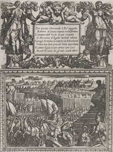 اللوحة 17: رسم توضيحي لـ Canto XVII ، من Torquato Tasso 'Gerusalemme Liberata ... ، كاليفورنيا. 1590-1630. بواسطة انطونيو تمبيستا