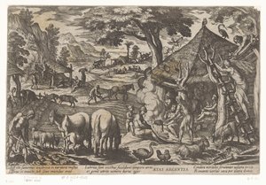 العصر الفضي Aetas argentea (العنوان على الكائن) أربعة عصور من العالم (عنوان المسلسل) بواسطة نيكولاوس فان ألست