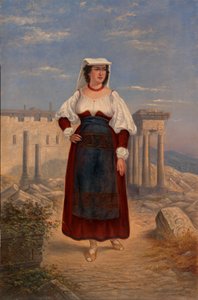 امرأة إيطالية ، كاليفورنيا. 1890-1899.