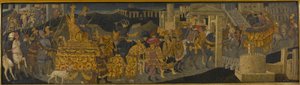 انتصار Scipio Africanus (تمبرا مع الذهب والفضة على اللوحة) بواسطة أبولونيو (استوديو) وماركو ديل بونو (1402 89)