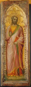 قديس ، ربما يعقوب الأكبر ، 1384-85. بواسطة أريتينو لوكا سبينيلو أو سبينيللي