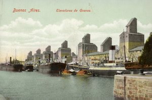 مصاعد الحبوب ، بوينس آيرس ، الأرجنتين (صورة ملونة) بواسطة مصور أرجنتيني