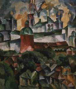 منظر طبيعي مع دير ترينيتي سرجيوس ، 1920