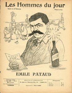 Cover of “” Les Hommes du jour””, Satirique en N & B