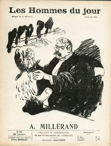 Cover of “” Les Hommes du jour””, number 36, Satirique en N & B بواسطة أريستيد ديلانوي
